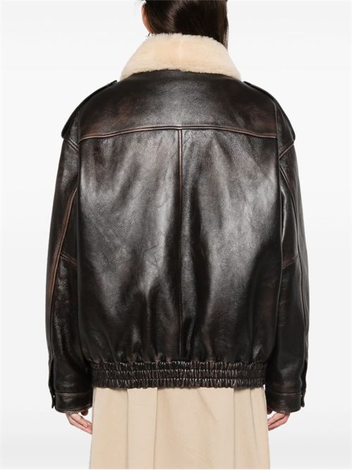 Bomber Jacket with Removable Collar MIU MIU | MPV9011134F0201